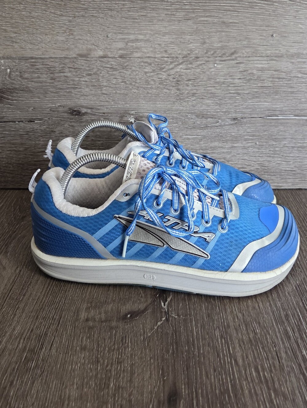 Altra Instinct 2.0 Men's Running Shoes - Blue/White/Silver - Zero Drop - Sz 7.5